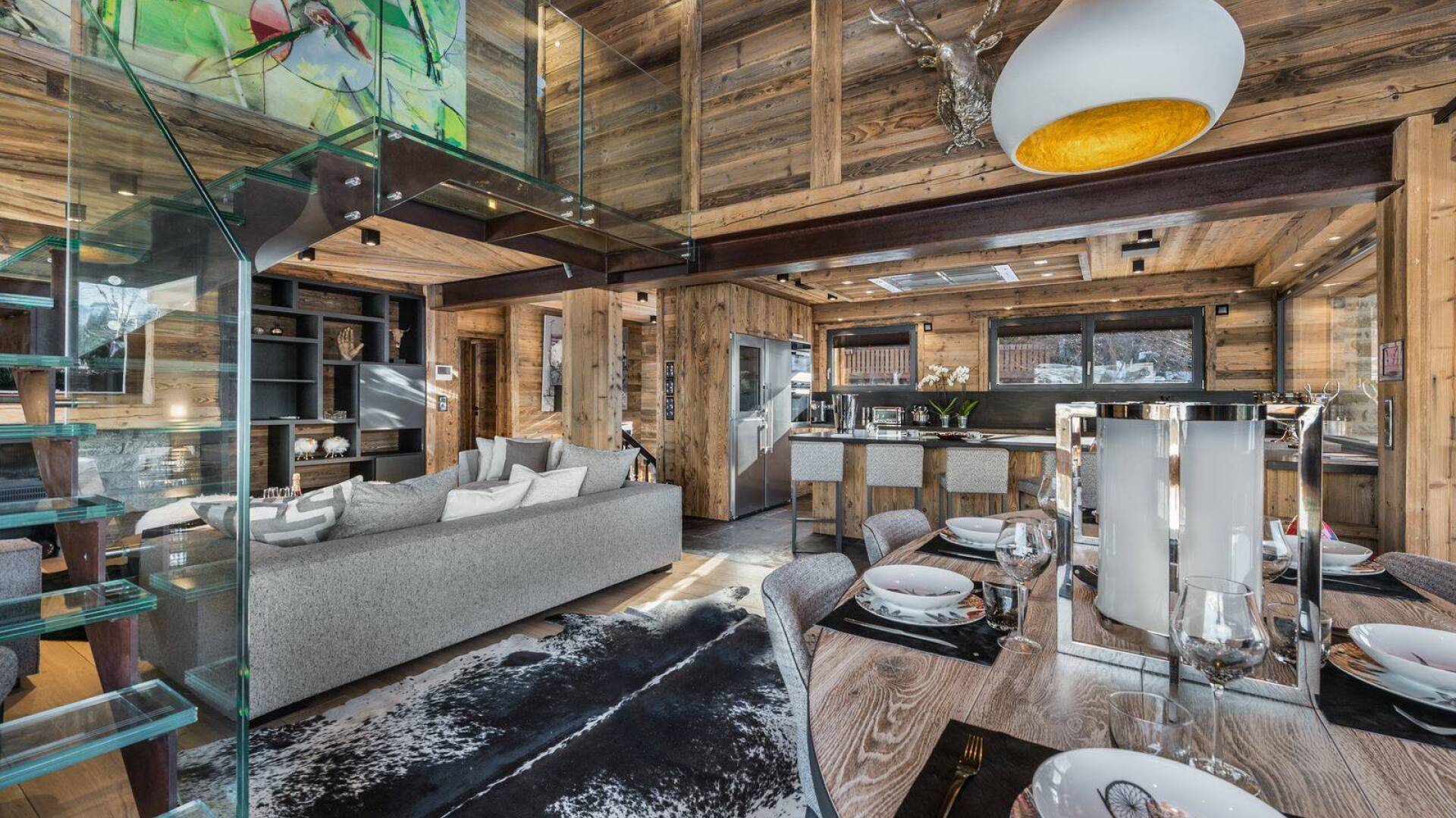 luxury alpine ski resort Chalet Sapin Rouge for weekly rentals in Megève, French Alps