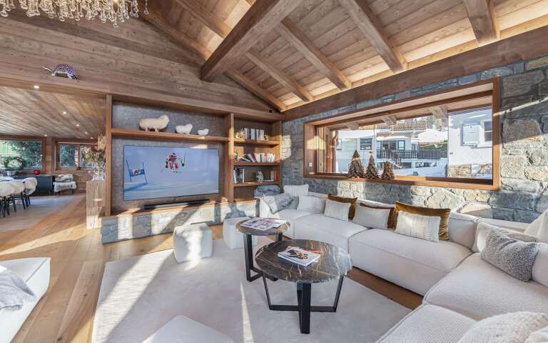 luxury ski resort Chalet Doussié for weekly rentals in Megève, French Alps