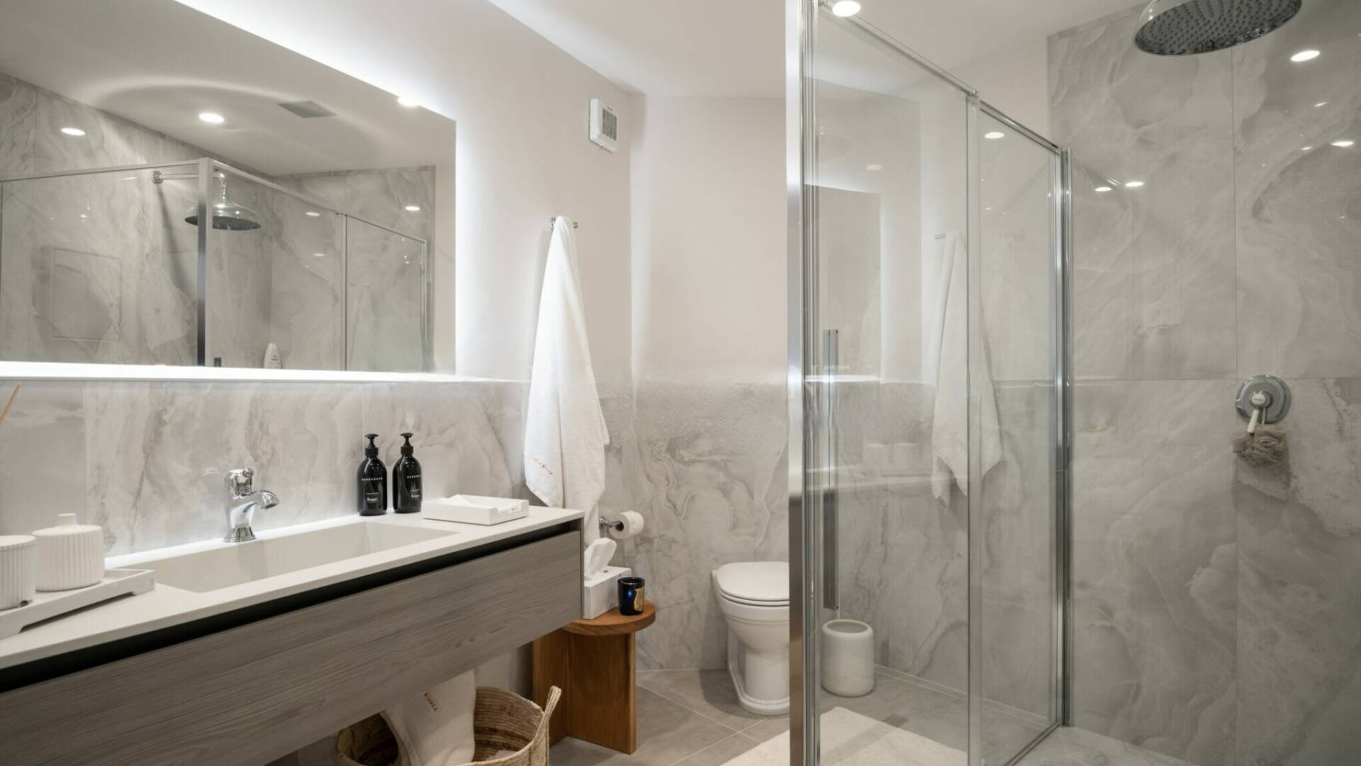 ensuite bathroom with walk-in shower