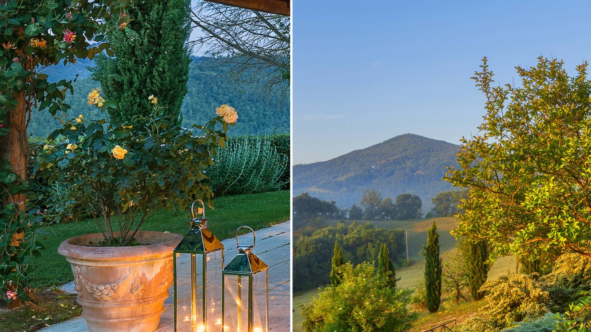 luxury family vacation villa Ada for weekly rentals in Umbria, Tuscany boarder