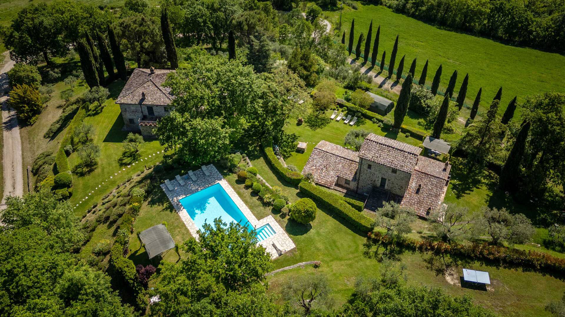 luxury holiday villa Ada for rent immersed in nature