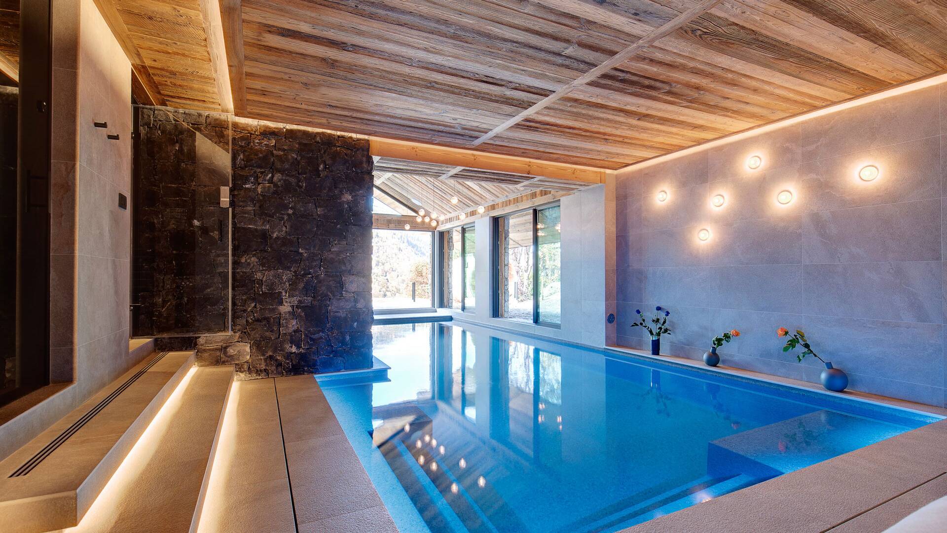 indoor pool with direct access to outdoor