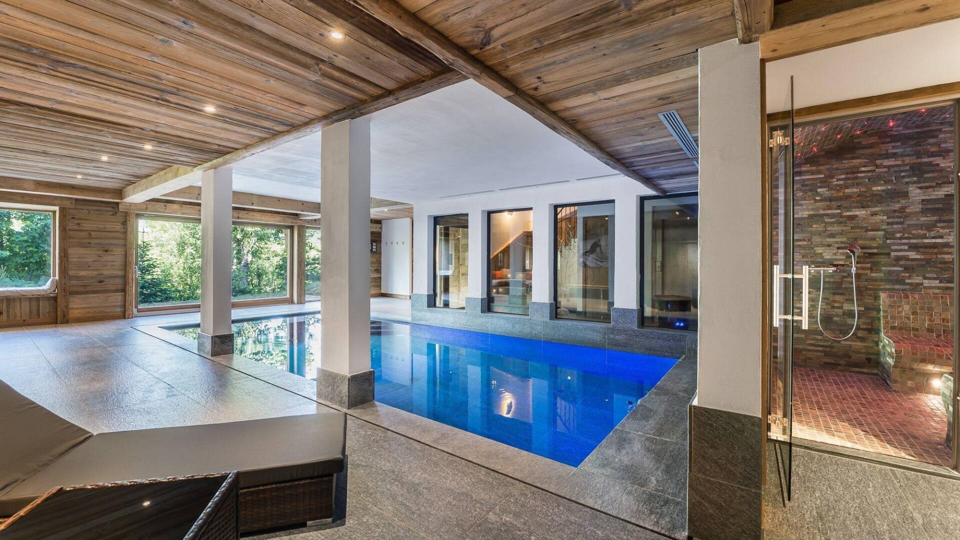 exclusive wellness area with indoor pool