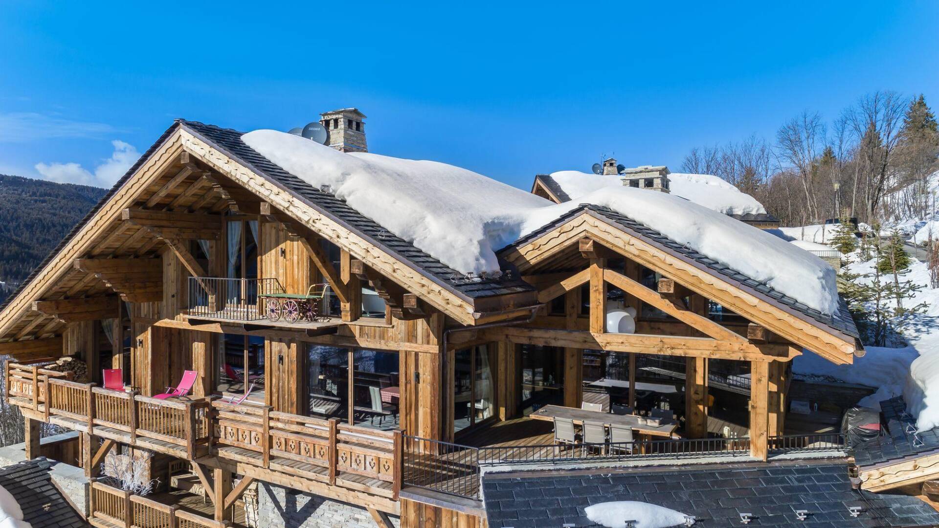 luxury Chalet Pin Blanc for rent in Méribel, French Alps
