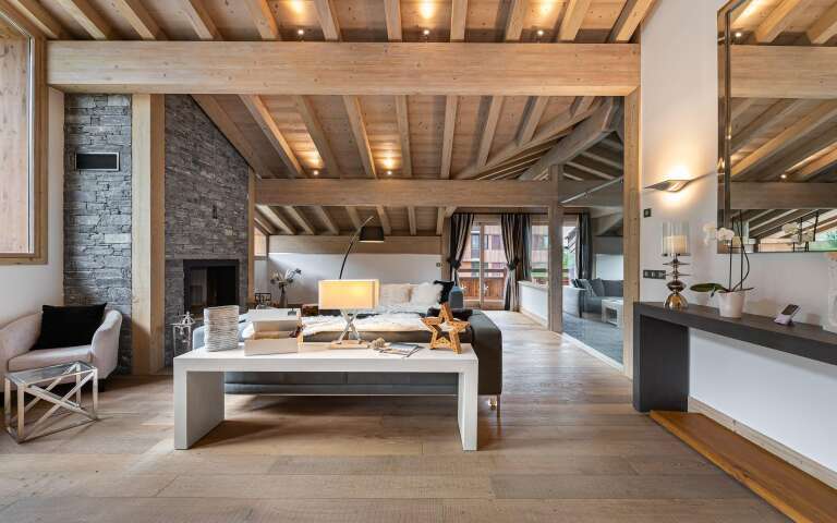 luxury family ski vacation Chalet Palissandre for rent in Courchevel, French Alps