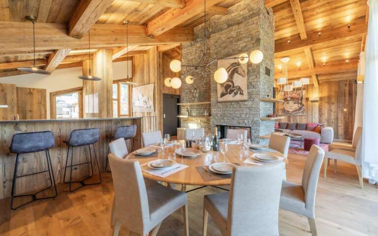 luxury ski resort Chalet Zola for rent in Courchevel, French Alps